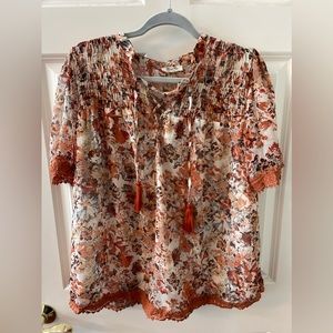 Miss Me Floral Chiffon Top